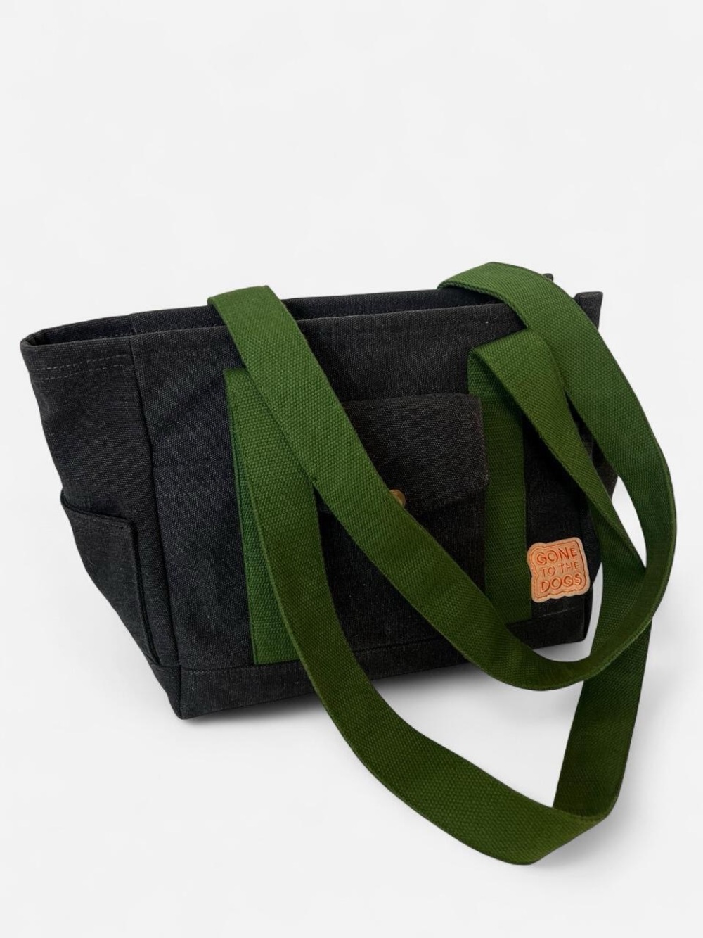 Gone To The Dogs Milo Per Carrier Grey Green Minimalist City Pet Tote Dog Tote
